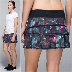 Lululemon Run PACE SETTER SKIRT Curious Jungle 6